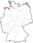 Karte Ochtersum, Ostfriesland